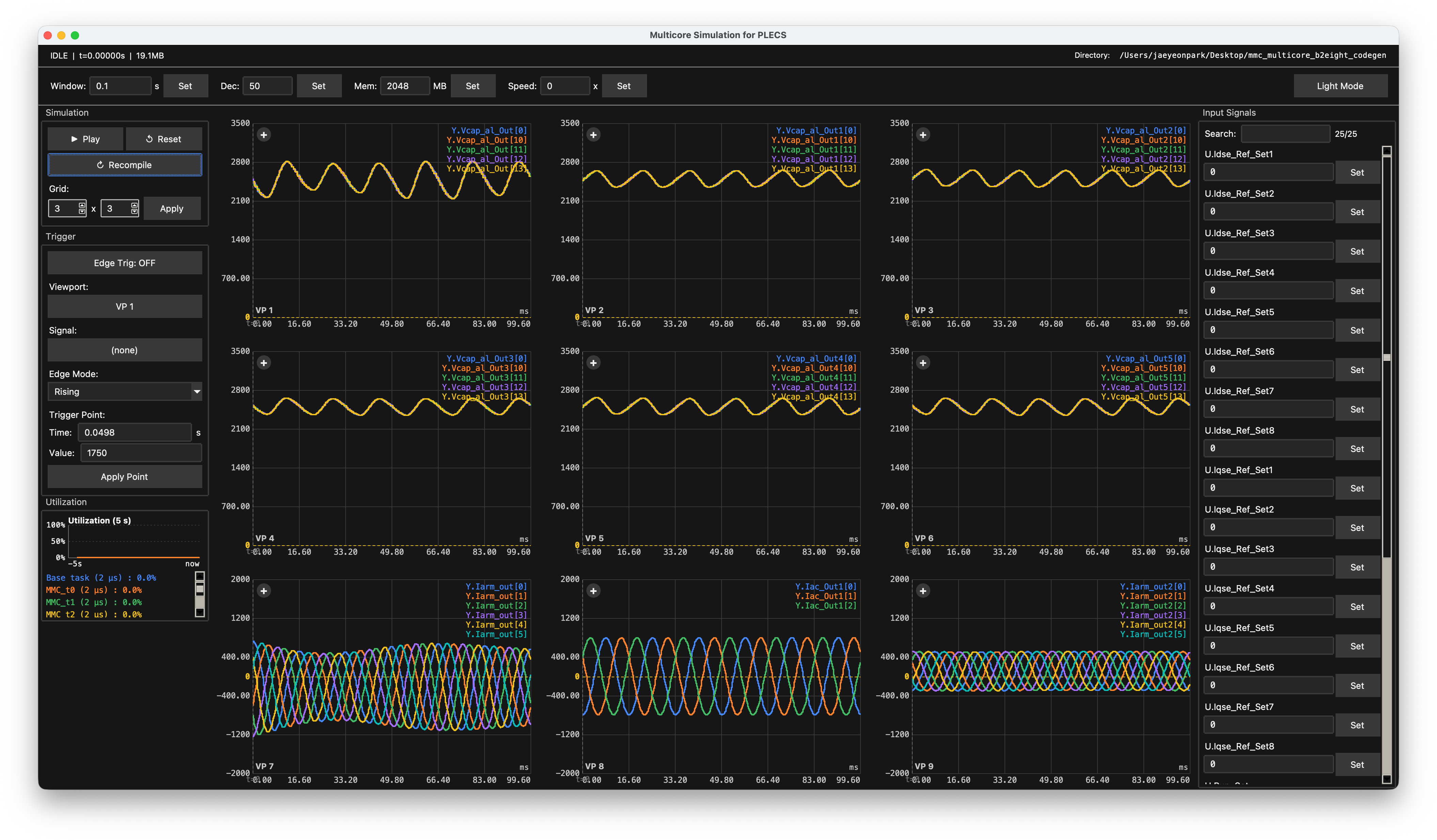 multicore_sim GUI scope